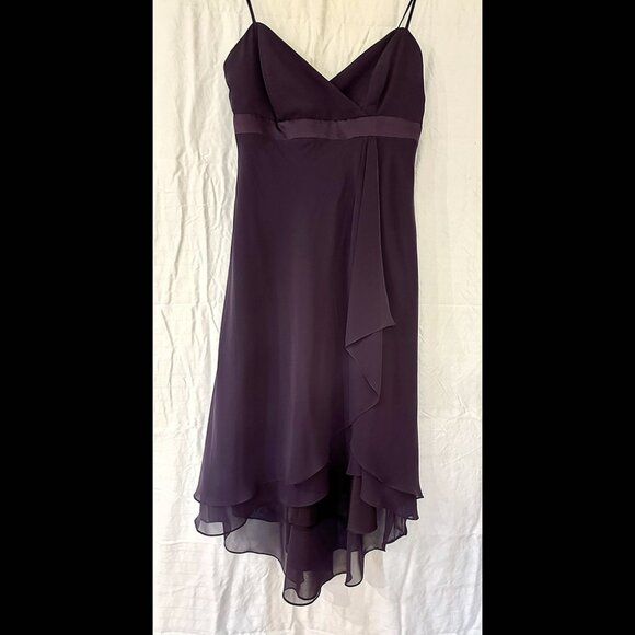 High-waist, Plum Cocktail Dress - Picture 1 of 3